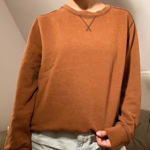 dark orange oversized sweater